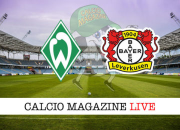 Werder Brema Bayer Leverkusen cronaca diretta live risultato in tempo reale