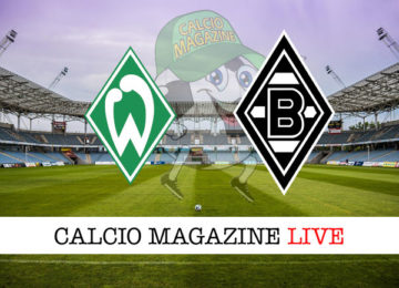 Werder Brema Borussia M'Gladbach cronaca diretta live risultato in tempo reale