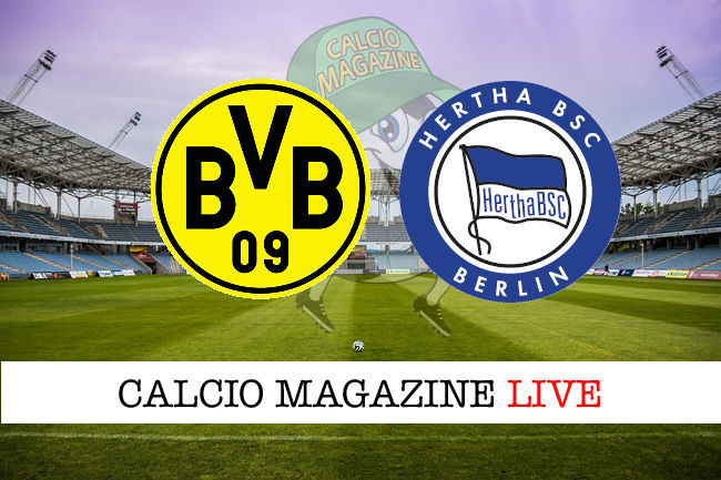 Borussia Dortmund Herta Berlino cronaca diretta live risultato in tempo reale