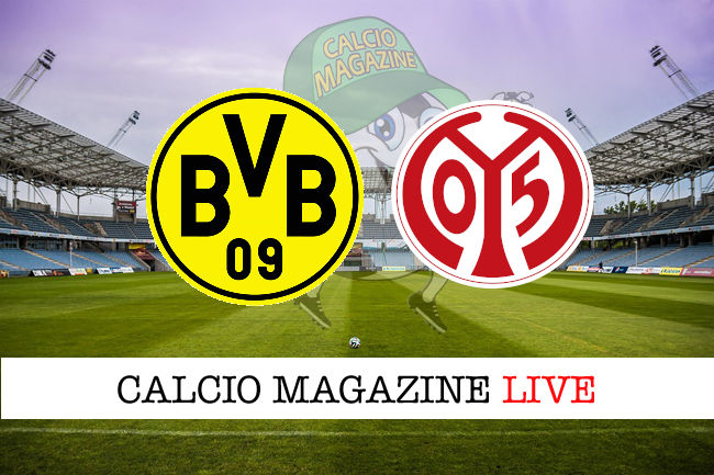 Borussia Dortmund Mainz cronaca diretta live risultato in tempo reale