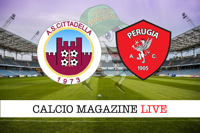 Cittadella Perugia cronaca diretta live risultato in tempo reale