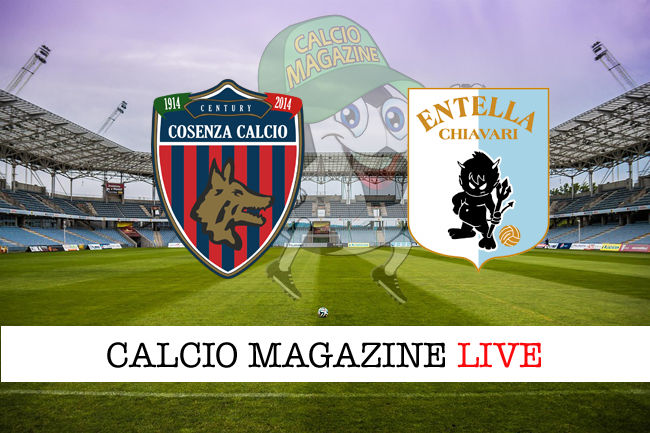 Cosenza Entella cronaca diretta live risultato in tempo reale