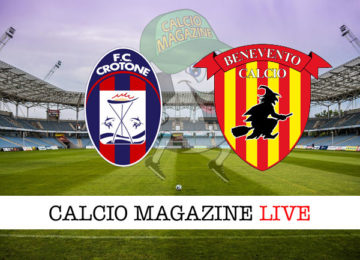 Crotone Benevento cronaca diretta live risultato in tempo reale