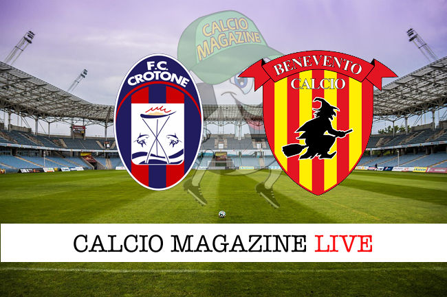 Crotone Benevento cronaca diretta live risultato in tempo reale