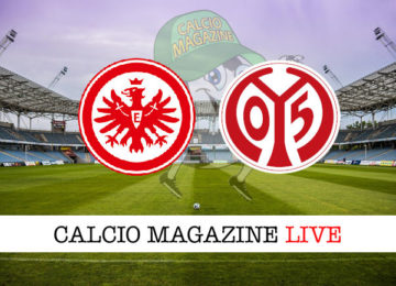 Eintracht Francoforte Mainz cronaca diretta live risultato in tempo reale