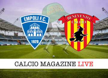 Empoli Benevento cronaca diretta live risultato in tempo reale