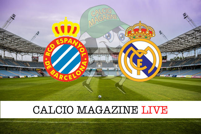 Espanyol Real Madrid cronaca diretta live risultato in tempo reale