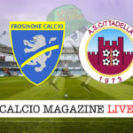 Frosinone Cittadella cronaca diretta live risultato in tempo reale