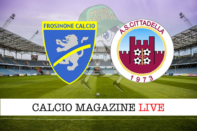 Frosinone Cittadella cronaca diretta live risultato in tempo reale