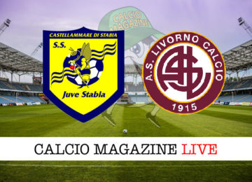 Juve Stabia Livorno cronaca diretta live risultato in tempo reale