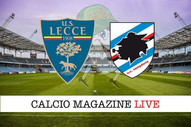 Lecce Sampdoria cronaca diretta live risultato in tempo reale