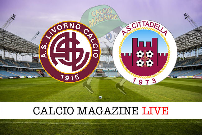 Livorno Cittadella cronaca diretta live risultato in tempo reale