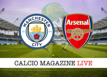 Manchester City Arsenal cronaca diretta live risultato in tempo reale