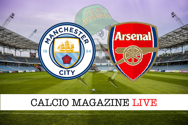 Manchester City Arsenal cronaca diretta live risultato in tempo reale