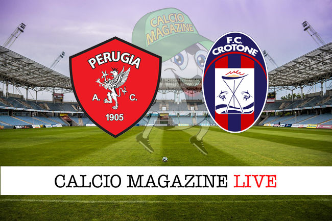 Perugia Crotone cronaca diretta live risultato in tempo reale