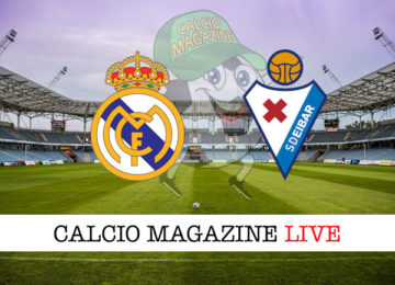 Real Madrid Eibar cronaca diretta live risultato in tempo reale