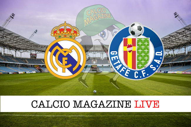 Real Madrid Getafe cronaca diretta live risultato in tempo reale