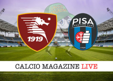 Salernitana Pisa cronaca diretta live risultato in tempo reale