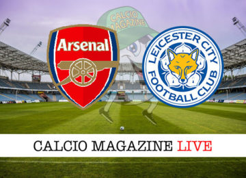 Arsenal Leicester cronaca diretta live risultato in tempo reale