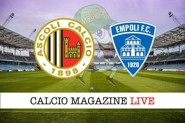 Ascoli Empoli cronaca diretta live risultato in tempo reale