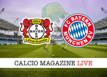 Bayer Leverkusen Bayern Monaco cronaca diretta live risultato in tempo reale