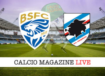 Brescia Sampdoria cronaca diretta live risultato in tempo reale