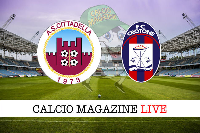 Cittadella Crotone cronaca diretta live risultato in tempo reale