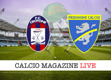 Crotone Frosinone cronaca diretta live risultato in tempo reale