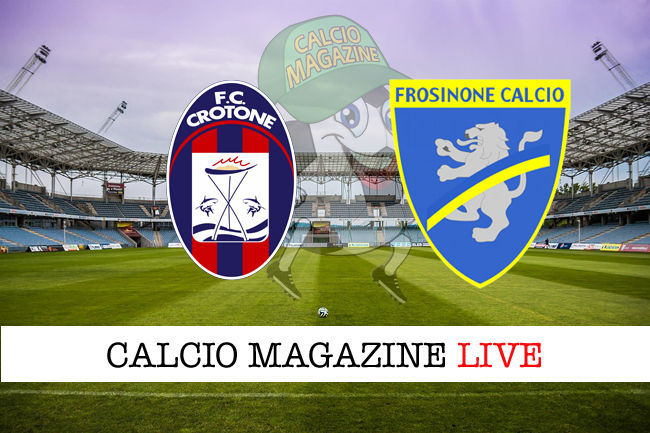 Crotone Frosinone cronaca diretta live risultato in tempo reale