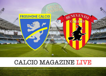 Frosinone Benevento cronaca diretta live risultato in tempo reale