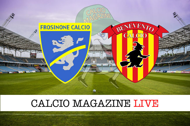 Frosinone Benevento cronaca diretta live risultato in tempo reale