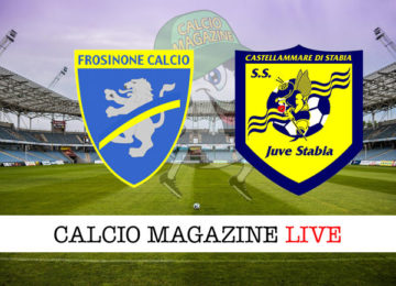 Frosinone Juve Stabia cronaca diretta live risultato in tempo reale