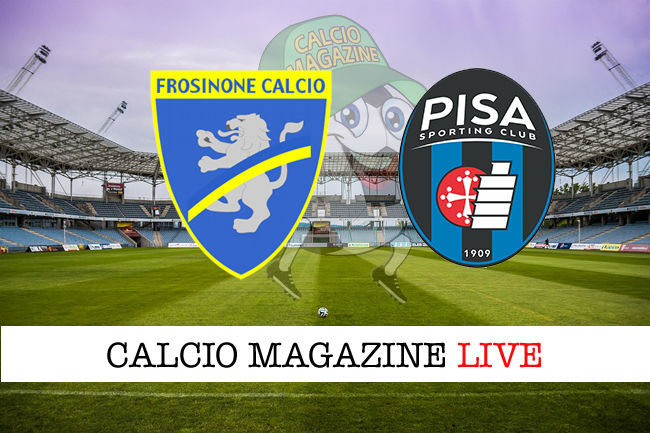 Frosinone Pisa cronaca diretta live risultato in tempo reale