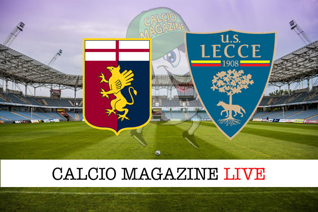 Genoa Lecce cronaca diretta live risultato in tempo reale