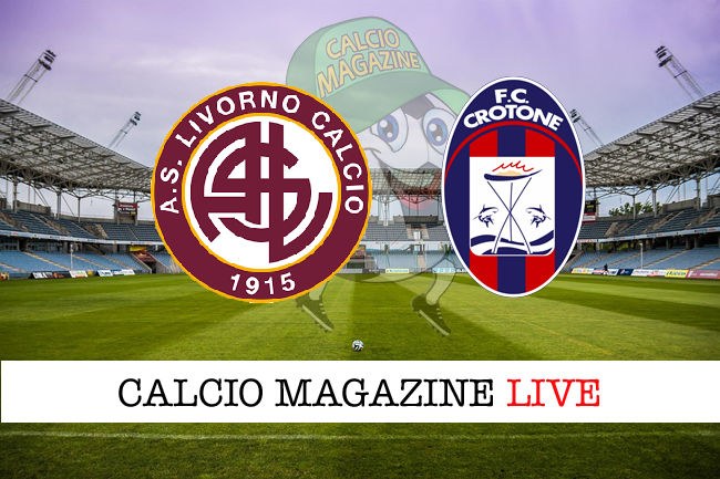 Livorno Crotone cronaca diretta live risultato in tempo reale