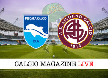 Pescara Livorno cronaca diretta live risultato in tempo reale