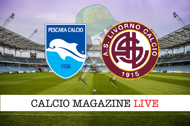 Pescara Livorno cronaca diretta live risultato in tempo reale