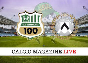 Sassuolo Udinese cronaca diretta live risultato in tempo reale