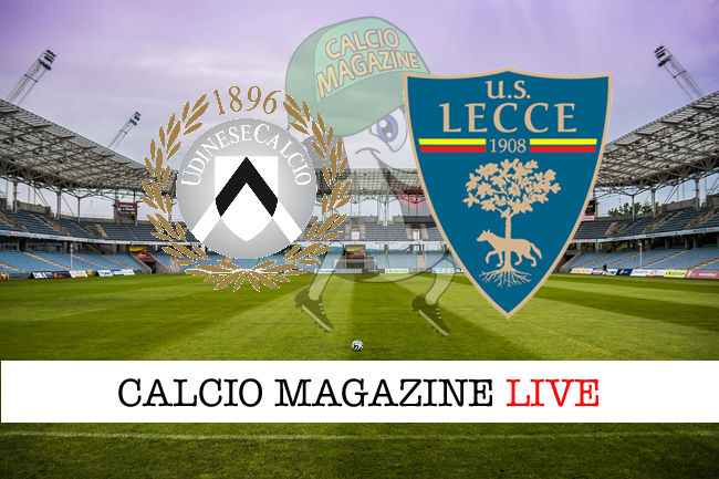 Udinese Lecce cronaca diretta live risultato in tempo reale