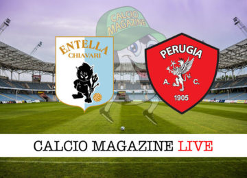 Virtus Entella Perugia cronaca diretta live risultato in tempo reale