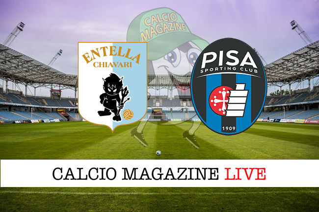 Virtus Entella Pisa cronaca diretta live risultato in tempo reale