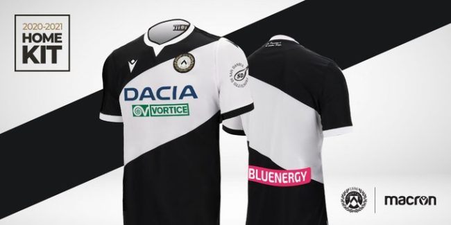 Udinese, ecco la prima maglia per la stagione 2020/2021 [FOTO]