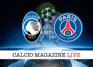 Atalanta PSG cronaca diretta live risultato in tempo reale