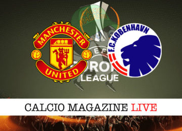 Manchester United Copenhagen cronaca diretta live risultato in tempo reale