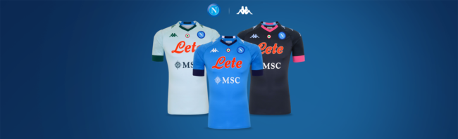 Il Napoli presenta le nuove maglie per la stagione 2020/2021