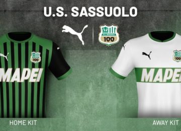 Il Sassuolo presenta le nuove maglie per la stagione 2020/2021