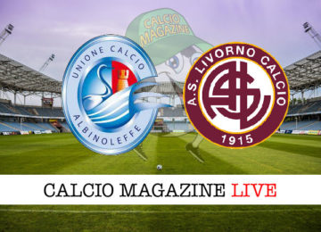 AlbinoLeffe Livorno cronaca diretta live risultato in tempo reale