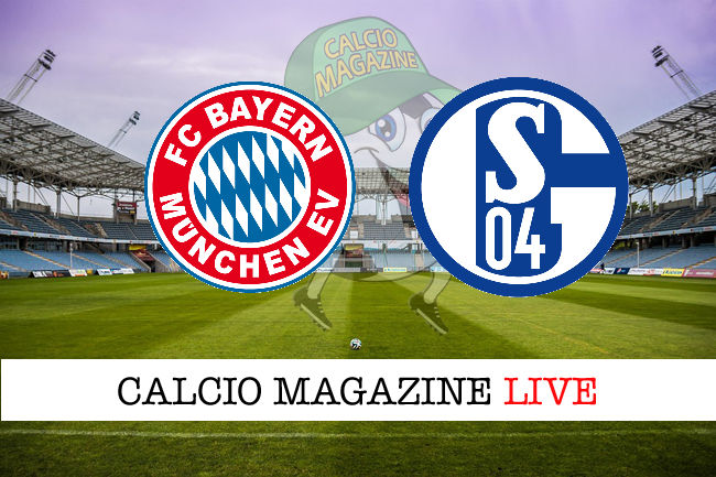 Bayern Monaco Schalke 04 cronaca diretta live risultato in tempo reale
