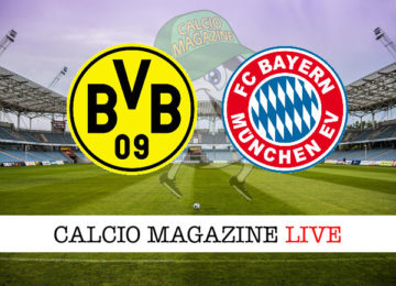 Borussia Dortmund Bayern Monaco cronaca diretta live risultato in tempo reale