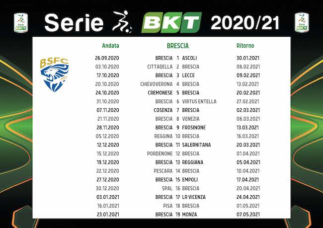 calendario brescia